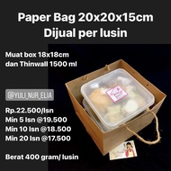 Paper Bag 20x20x15cm Sold per dozen