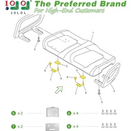 10L0L Golf Cart Seat Hinge Set for Yamaha G&E G29 - Replacement Seat Hinges OEM#,JW1-K8427-00,JW1-K8