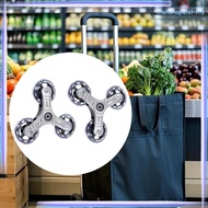 [WishshopelxlMY] 2Pcs Stair Climbing Triangle Wheels Trolley Accessories Practical Heavy Duty