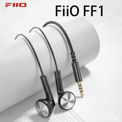 FiiO FF1 In-Ear Wired Earphones Dynamic Driver HiFi Headphones Detachable Cable 3.5mm Plug with Micr