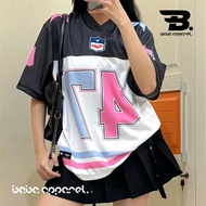 Streetwear Outfit Jersey Oversize Boxy Vintage Retro Unisex 47 / FootBall / Futsal Black and White