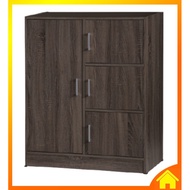 [OneHome] 4 Door Shelf Cabinet Children Baby Cloth Cupboard Wood Rack Door Rak Kabinet Almari Kayu Baju Pakaian Budak