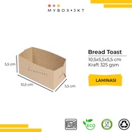 Bread Toast Paper Tray 10.5x5.5x5.5 Laminated