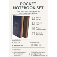 eComaz 3 Stitched Quality Pocket Notebook - 3 in one PS777/ eComaz Buku Nota Poket Jahit 3 dalam kot