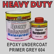 EPOXY UNDERCOAT ( 1L ) HEAVY DUTY PRIMER GREY 604 FOR TILES &amp; CEMENT FLOOR / WALL / EXTERIOR / INTERIOR