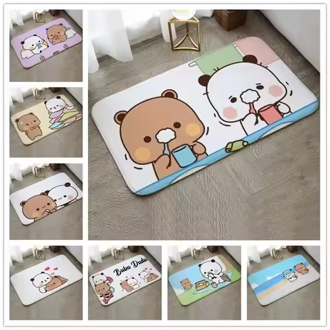 Bubu Dudu Cartoon Pattern Door Mat Decoration Home Bathroom Floor Mat