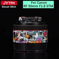 RF50 RF 50 1.8 STM Anti-Scratch Camera Lens Sticker Protective Film Body Protector Skin For Canon RF