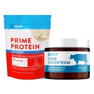 Equip Foods Prime Protein Powder Unflavored & Core Colostrum Powder