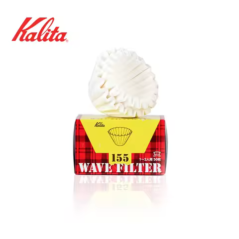 Kalita Wave Paper Filter 50 Sheets Pour Over Coffee Filter 155# for 1 To 2 Cups/185# for 2-4 Cupsr 5