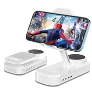 Phone Stand with Speaker HD Surround Sound Bluetooth Speaker Adjustable Phone Holder Desktop Tech Ga