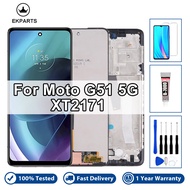 6.8" Screen For Motorola Moto G51 5G XT2171-2 LCD Display With Frame Digiziter Assembly For Motorola