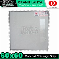 Granit Lantai 60x60 Concord Chichago Grey Motif Marmer Glossy KW1