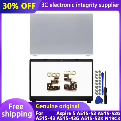New For Aspire 5 A515-52 A515-52G A515-43 A515-43G A515-52K N19C3 LCD Back Cover Front Bezel Screen 