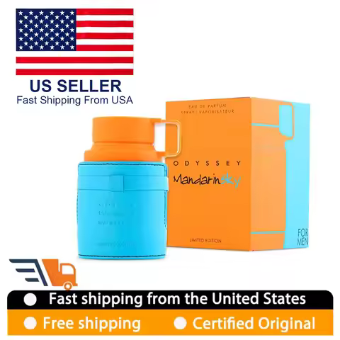 Odyssey Mandarin Sky Men's Perfume, Citrus Woody Scent, Long Lasting EDP 100ml, Limited Edition