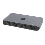 USB 2.0 KVM Switch KVM Switch Shared Controller Adapter Printer Splitter Switcher for PC Laptop Keyb