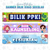 🌼1 DAY SHIP🌼 BANNER BEAM NAMA BILIK PPKI / KAUNSELING / KESIHATAN / BILIK KHAS / DEKO SEKOLAH (PART 