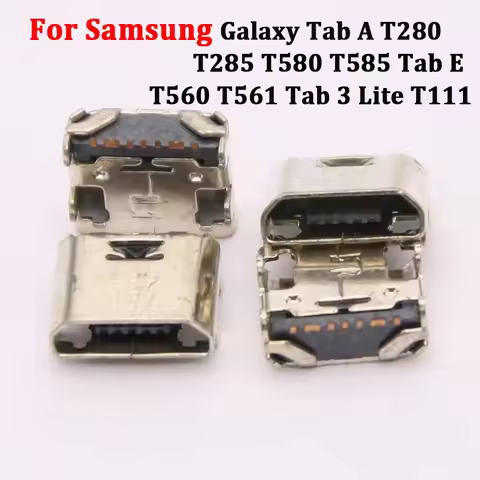 5-100pcs 7 Pin Charging Port For Samsung Galaxy Tab A T280 T285 T580 T585 Tab E T560 T561 Tab 3 Lite