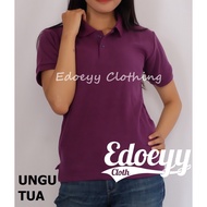 UNGU Dark Purple Women's Polo Shirt / Woman Polo Shirt / Lady Polo Shirt / Women's Collared Shirt / 