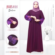 JUBAH BERLACE STYLISH PLAIN ABAYA - CEY READY STOCK