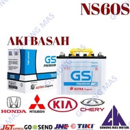 Aki Mobil NS60S Bateray Baterai Accu NS 60 S Batery GS Premium Astra