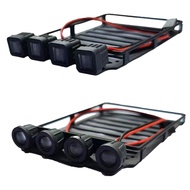 RC Car Roof Rack Luggage Carrier with Spotlights for SCX24 1/24 RC Crawler Car Axial SCX24 AXI00002