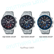 [ของแท้] Casio Edificeนาฬิกาข้อมือ รุ่น EQS-920DB-1AV, EQS-920DB-1BV, EQS-920DB-2AV นาฬิกาผู้ชาย นาฬิกา พลังงานแสงอาทิตย์