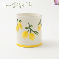 Violet Flamingo - Lemon Delight Plus Collection เซตเครื่องครัวเซรามิกมาพร้อมดีไซน์เลมอนลายนูนสุดน่าร