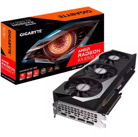 NEW GIGABYTE Radeon RX 6900 XT GAMING OC 16G Used Gaming Graphics Card with GDDR6 Memory Support Ove