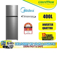 MIDEA 400L Inverter Quatttro Refridgerator Fridge MDRT489MTB46 PETI SEJUK
