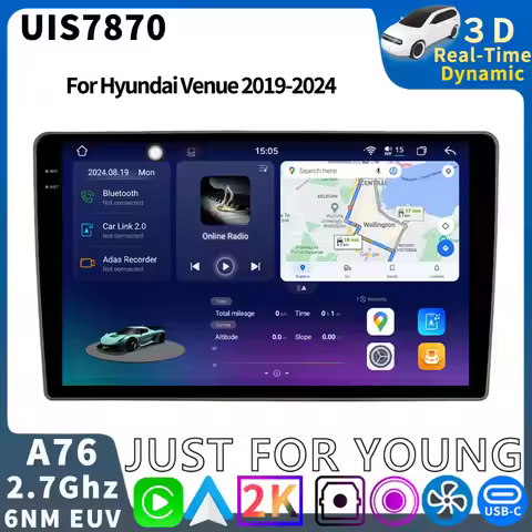 FYT7870 Android Car GPS Radio Multimedia Video Player For Hyundai Venue 2019-2024 Head Unit Auto Car