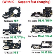 1X USB Charging Port Dock Plug Socket Jack Connector Charge Board Flex For Xiaomi Mi A3 8 9 9T Pro A