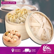 ♞,♘,♙Celina Bamboo Steamer Basket Kitchen Cookware Fish Dimsum Siomai Siopao Dumplings Cooker