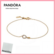 100% S925 pure silver jewelry with new gift box jewelry Pandora Infinite Lab-grown Diamond Pavé Brac