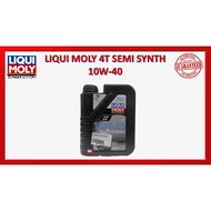 100% ORI } LIQUI MOLY Street Motorbike 10W-40 10W40 Semi Synthetic Motorbike Engine Oil Semi RSX oil Y15 lc135 Y16 R25