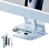 PULWTOP 7 in 1 USB C ハブ iMac 24インチ 2021/2023用 M.2 NVMe SSDスロット付 (SSD含まれない) iMac アクセサリー フック式 USB C Hu