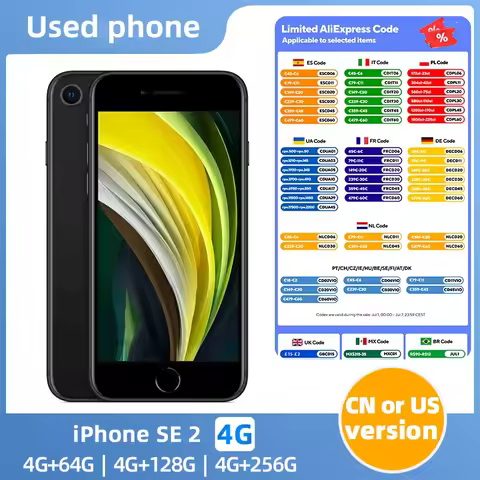 Apple iPhone SE 2 2020 4g SmartPhone Apple A13 4.7inch LCD Screen 12MP Camera 1821mAh 18W Charge IOS