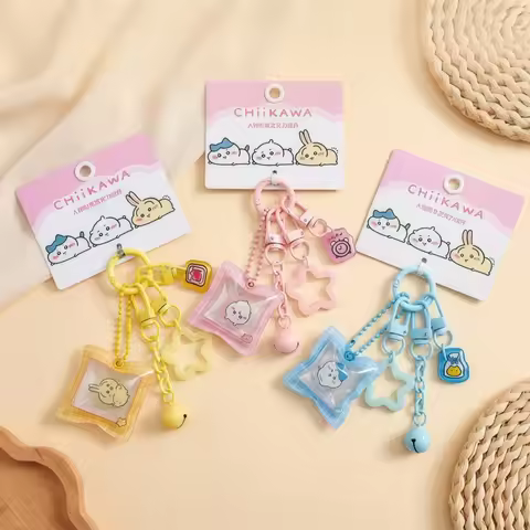 Miniso Chiikawa Character Acrylic Pendant Backpack Keychain Pendant Gift