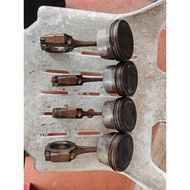 PISTON DAN CONROD 4AGE 20V BLACKTOP USED ORIGINAL JAPAN🇯🇵