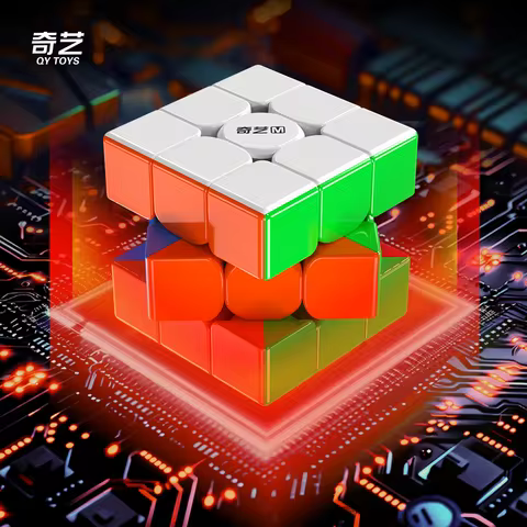 [JudyCube] Qiyi Warrior M UV 3X3 Magnetic Magic Speed Cube Stickerless Fidget Toys Qiyi Warrior 2X2 