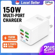 New Mobile Phone Charger 150W Charging Head 4USB 2PD Multi-port Fast Charging 5v24A