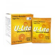 U-LITE Effervescent Granules Sachet (12') - Alkalinizer For Urinary Tract & Gout ulite u-lite ural 6