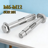 [FGH-GY] 201 Stainless Steel Sleeve Anchor Wall Plug | Expansion Anchor Bolt   M6/M8/M10/M12
