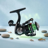 Telescopic Fishing Rod Combo Compact Revolving Reel Fishing Combo Revolving Rod Black and Green