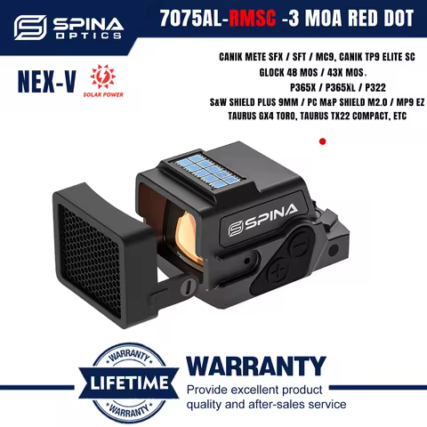 SPINA OPTICS NEX-V Closed Solar Red Dot Sight S-CR RMSc Compact Reflex Sight Fit HS 407K/507K G48/43