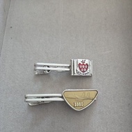 Open For Sale In A Double Pack Vintage Tie Clip Rare Collection (England & IHI Japan Jet Fighter)