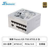 海韻 Focus GX-750 ATX3.0 白 (80+金牌/ATX3.0/PCIe 5.0/全模組/十年保固)