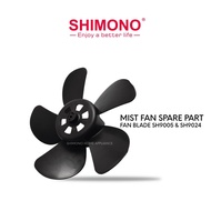 Shimono Mist Fan model SH 9005 & SH 9018 spare accessories