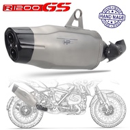 Slip-on for BMW R1200GS R1250GS ADV Advanture Motorcycle Exhaust Muffler Titanium Allloy Carbon Fiber Handmade Escape E-