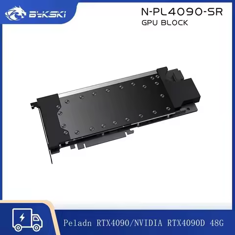 Bykski N-PL4090-SR GPU Water Block For Peladn RTX 4090 NVIDIA RTX 4090D 48G Graphics Card Full Metal