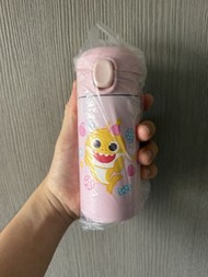 Baby shark全新粉紅色不鏽鋼水壺